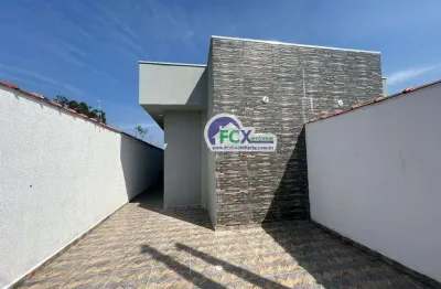 Casa para venda em itanhaém, balneário tupy, 2 dormitórios, 1 suíte, 1 banheiro, 2 vagas