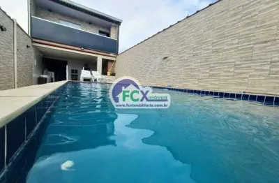 Casa para venda em itanhaém, jardim oásis, 3 dormitórios, 2 banheiros, 2 vagas