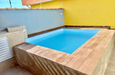 Casa para venda em itanhaém, jardim guacyra, 2 dormitórios, 1 suíte, 2 banheiros, 3 vagas