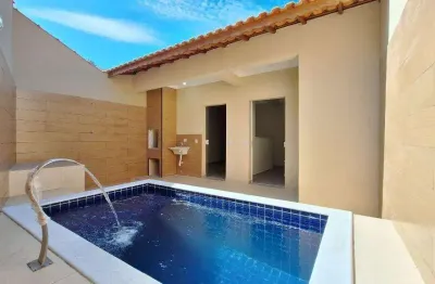 Casa para venda em mongaguá, jardim aguapeu, 3 dormitórios, 1 suíte, 1 banheiro, 2 vagas