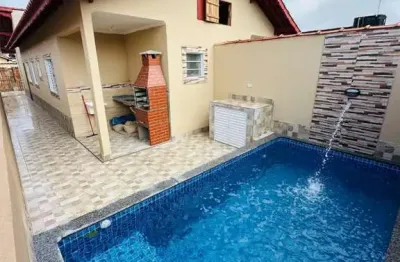 Casa para venda em itanhaém, jardim magalhães, 2 dormitórios, 1 suíte, 1 banheiro, 2 vagas