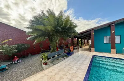 Casa para venda em itanhaém, são fernando, 1 dormitório, 1 suíte, 1 banheiro, 4 vagas