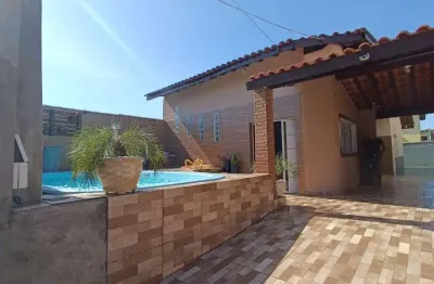 Casa para venda em itanhaém, balneário tupy, 3 dormitórios, 1 suíte, 1 banheiro, 1 vaga