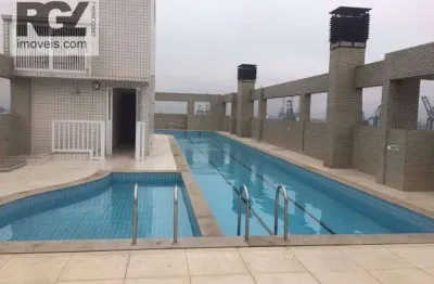 Apartamento com 3 dormitórios para alugar, 100 m² por r$ 5.400,00/mês - aparecida - santos/sp