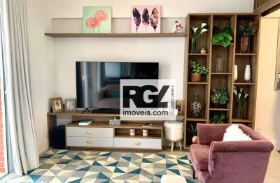 Apartamento com 1 dormitório à venda, 46 m² por r$ 795.000,00 - boqueirão - santos/sp