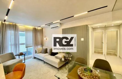 Apartamento com 2 dormitórios à venda, 82 m² por r$ 943.000,00 - aparecida - santos/sp