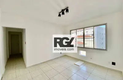 Apartamento com 2 dormitórios para alugar, 90 m² por r$ 3.200,00/mês - campo grande - santos/sp