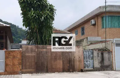 Terreno à venda, 245 m² por r$ 800.000,00 - vila belmiro - santos/sp