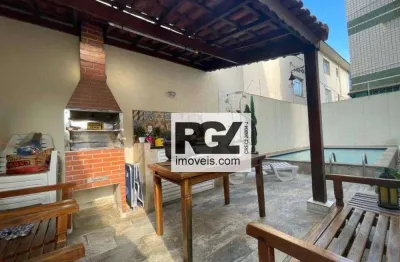 Casa com 3 dormitórios à venda, 126 m² por r$ 1.350.000,00 - embaré - santos/sp