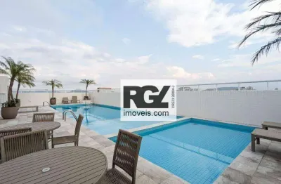 Apartamento com 2 dormitórios para alugar, 70 m² por r$ 5.300,02/mês - boqueirão - santos/sp