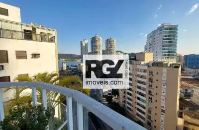 Cobertura com 4 dormitórios à venda, 289 m² por r$ 2.200.000,00 - ponta da praia - santos/sp
