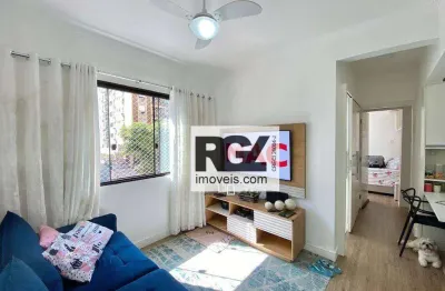 Apartamento com 1 dormitório à venda, 39 m² por r$ 375.000,00 - ponta da praia - santos/sp