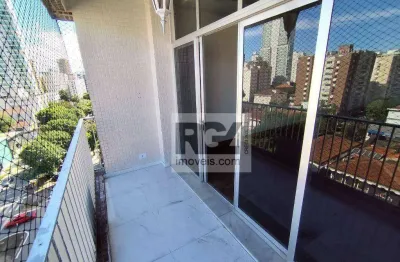 Apartamento com 3 dormitórios para alugar, 140 m² por r$ 6.500,00/mês - ponta da praia - santos/sp