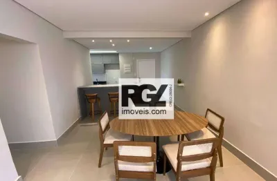 Apartamento com 3 dormitórios à venda, 110 m² por r$ 700.000,00 - gonzaga - santos/sp