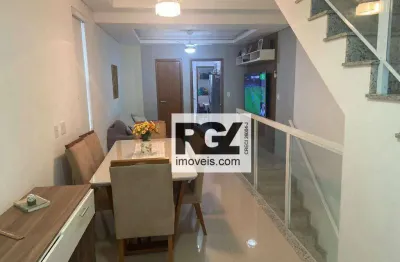 Casa com 3 dormitórios à venda, 101 m² por r$ 750.000,00 - marapé - santos/sp
