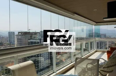 Apartamento com 3 dormitórios, 232 m² - venda por r$ 3.290.000,00 ou aluguel por r$ 22.000,00/mês - embaré - santos/sp