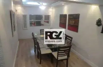 Apartamento frente rua 03 dormitórios com suíte. aparecida, santos