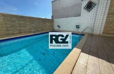 Cobertura com 2 dormitórios à venda, 280 m² por r$ 1.100.000,00 - vila belmiro - santos/sp
