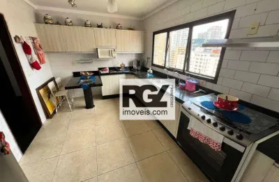 Cobertura com 4 dormitórios para alugar, 265 m² por r$ 10.000,00/mês - vila belmiro - santos/sp