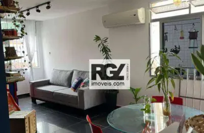 Apartamento com 2 dormitórios à venda, 69 m² por r$ 430.000,00 - embaré - santos/sp