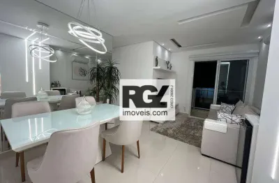 Apartamento com 1 dormitório à venda, 55 m² por r$ 730.000,00 - pompéia - santos/sp