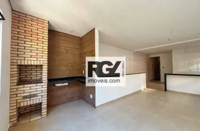 Sobreposta alta nova, 02 suítes com espaço gourmet. vila belmiro, santos