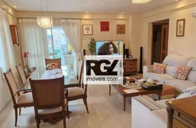 Apartamento com 3 dormitórios à venda, 127 m² por r$ 1.120.000,00 - pompéia - santos/sp