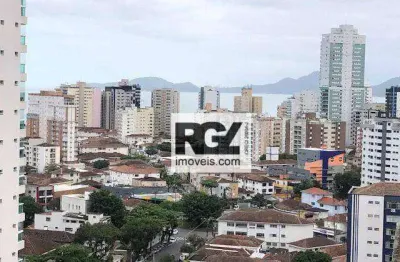 Apartamento com 1 dormitório para alugar, 55 m² por r$ 4.500,00/mês - ponta da praia - santos/sp