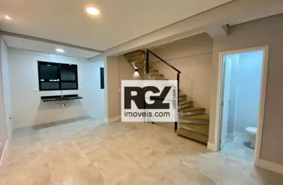 Sobrado com 2 dormitórios à venda, 116 m² por r$ 650.000,00 - marapé - santos/sp