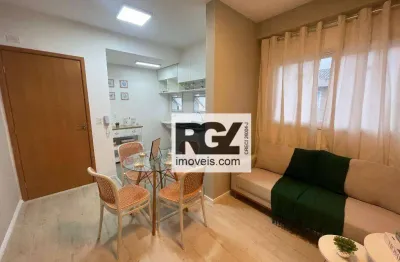 Apartamento com 2 dormitórios à venda, 41 m² por r$ 380.000,00 - estuário - santos/sp