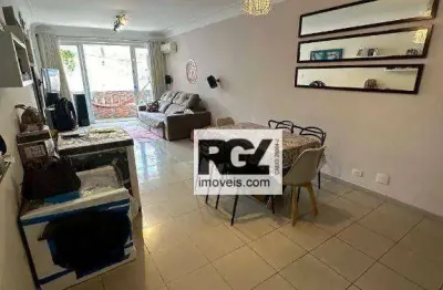 Apartamento com 2 dormitórios à venda, 98 m² por r$ 550.000,00 - gonzaga - santos/sp