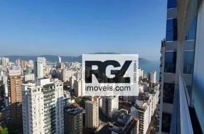 Apartamento com 1 dormitório para alugar, 106 m² por r$ 9.000,02/mês - aparecida - santos/sp
