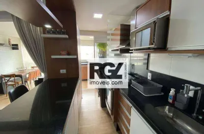 Apartamento no my way com 2 dormitórios à venda, 77 m² por r$ 1.150.000 - ponta da praia - santos/sp