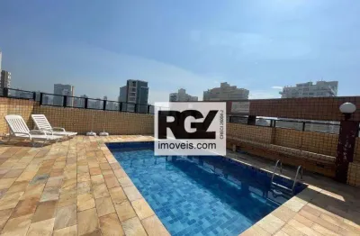 Apartamento com 2 dormitórios à venda, 80 m² por r$ 850.000,00 - boqueirão - santos/sp