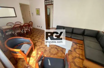 Apartamento com 3 dormitórios para alugar, 118 m² por r$ 4.580,00/mês - gonzaga - santos/sp
