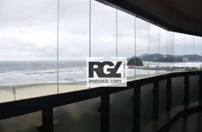 Apartamento com 4 dormitórios para alugar, 360 m² por r$ 18.000,00/mês - josé menino - santos/sp