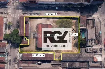Área para alugar, 4000 m² por r$ 100.000,00/mês - vila matias - santos/sp