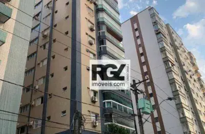 Apartamento com 3 dormitórios para alugar, 100 m² por r$ 6.200,00/mês - embaré - santos/sp