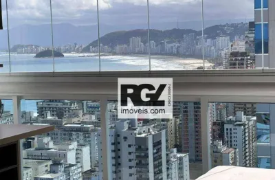 Apartamento com 1 dormitório à venda, 91 m² por r$ 2.650.000,00 - aparecida - santos/sp