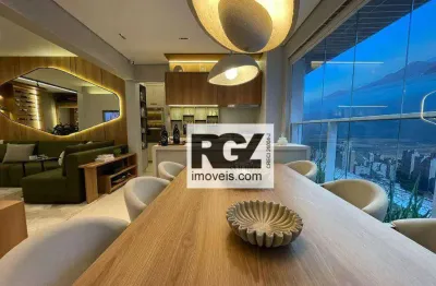 Apartamento com 3 dormitórios à venda, 129 m² por r$ 1.696.000,00 - embaré - santos/sp