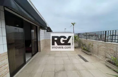 Cobertura com 2 dormitórios à venda, 130 m² por r$ 700.000,00 - aparecida - santos/sp