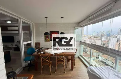 Apartamento com 2 dormitórios à venda, 77 m² por r$ 990.000,00 - ponta da praia - santos/sp
