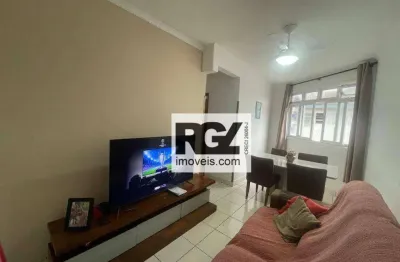 Apartamento com 2 dormitórios à venda, 70 m² por r$ 350.000,00 - marapé - santos/sp