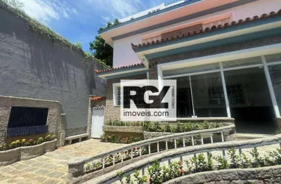 Casa para alugar, 336 m² por r$ 14.950,00/mês - vila matias - santos/sp