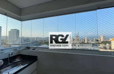 Apartamento com 2 dormitórios à venda, 67 m² por r$ 960.000,00 - boqueirão - santos/sp