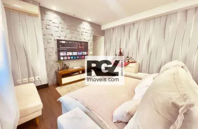 Apartamento com 3 dormitórios à venda, 82 m² por r$ 1.219.000,00 - josé menino - santos/sp