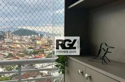 Apartamento com 2 dormitórios à venda, 62 m² por r$ 580.000,00 - marapé - santos/sp