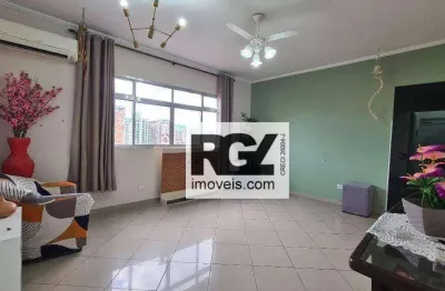 Apartamento com 2 dormitórios à venda, 81 m² por r$ 450.000,00 - marapé - santos/sp