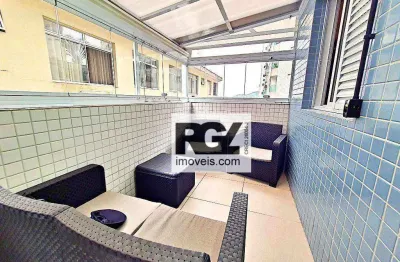 Apartamento com 2 dormitórios para alugar, 89 m² por r$ 6.600,00/mês - ponta da praia - santos/sp