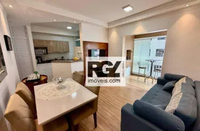Apartamento com 2 dormitórios à venda, 64 m² por r$ 610.000,00 - estuário - santos/sp